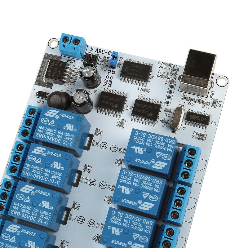 SainSmart 16-Channel 9-36V USB Relay Module - Image 4